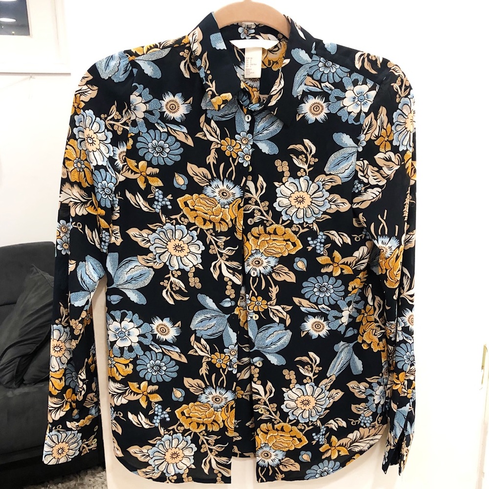 Floral button up